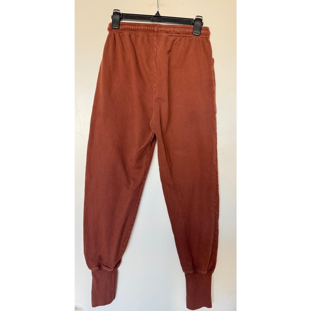Big Bud Press XS Terracotta Cotton Jogger Sweatpants High Waist Made in LA - Picture 2 of 10